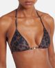 Same Same Beaded printed bikini top - 4