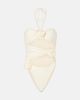 Same Same Floral-appliqué cutout swimsuit - 1