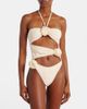 Same Same Floral-appliqué cutout swimsuit - 2