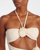 Same Same Floral-appliqué cutout swimsuit - 4