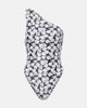 Same Same Printed one-shoulder swimsuit - 1