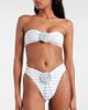 Same Same Rose floral-appliquÃ© bandeau bikini top - 2