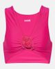 Same Same Rose floral-appliqué bikini top - 1