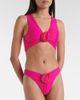 Same Same Rose floral-appliqué bikini top - 2