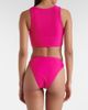 Same Same Rose floral-appliqué bikini top - 3