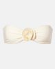 Same Same Rosette floral-appliqué bandeau bikini top - 1