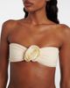 Same Same Rosette floral-appliqué bandeau bikini top - 4