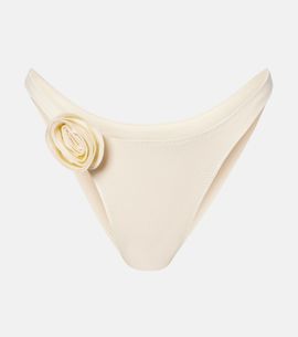 Same Same Rosette floral-appliqué bikini bottoms