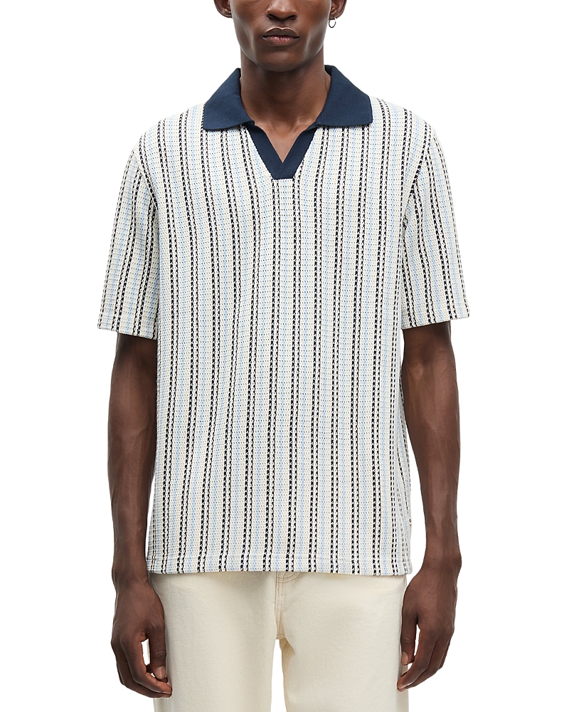 Samsøe Samsøe Samse Samse Samac V-Neck Stripe Polo Shirt