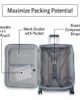 Samsonite Samsonite UpLIFT Softside Expandable 25" Medium Checked Spinner Luggage - 3