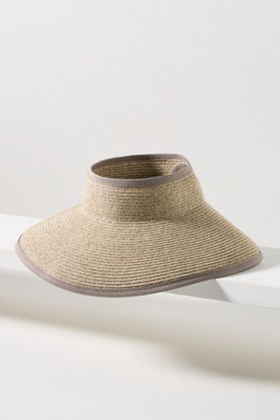 San Diego Hat Co. Wide-Brim Straw Visor