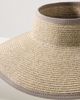San Diego Hat Co. Wide-Brim Straw Visor - 3