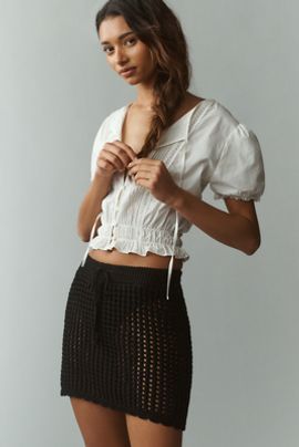 Sanctuary Beachside Crochet Skirt