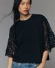 Sanctuary Crochet-Sleeve Tee - 1