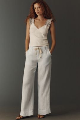 Sanctuary Lily 100% Linen Wide-Leg Pants