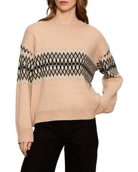 Sanctuary Sanctuary Argyle Crewneck Pullover Sweater