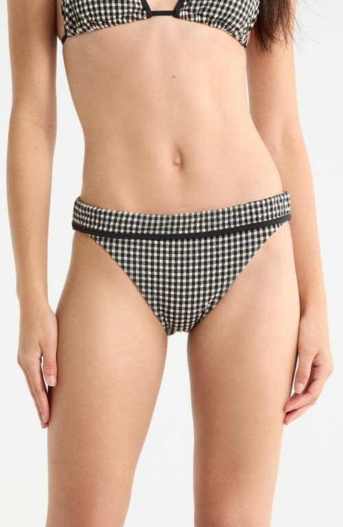 Sanctuary Sanctuary Banded Smocked Hipster Bikini Bottoms