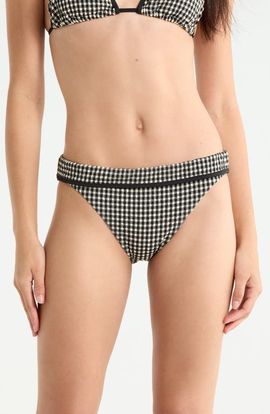 Sanctuary Sanctuary Banded Smocked Hipster Bikini Bottoms
