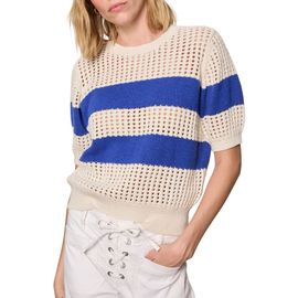 Sanctuary Sanctuary Beachside Openwork Stripe Sweater