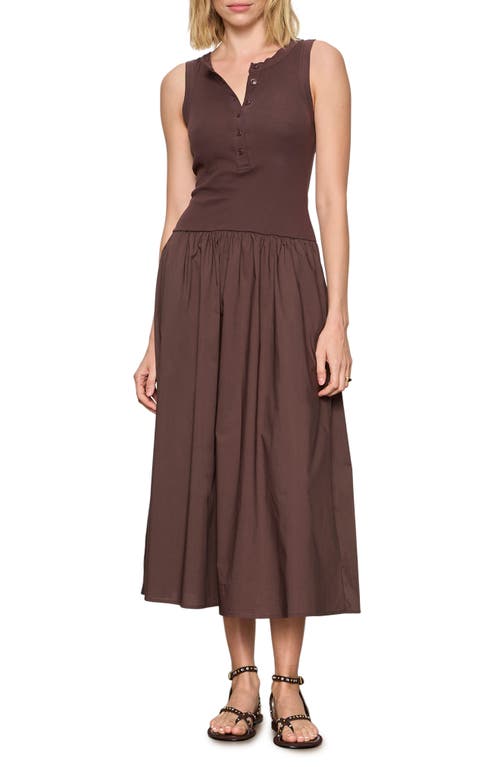 Sanctuary Sanctuary Breakaway Mixed Media Cotton Midi Dress