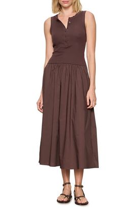Sanctuary Sanctuary Breakaway Mixed Media Cotton Midi Dress