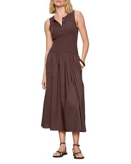 Sanctuary Sanctuary Breakaway Mixed Media Midi Dress