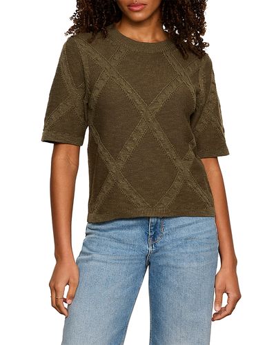 Sanctuary Sanctuary Diamond Stitch Sweater Tee