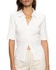 Sanctuary Sanctuary Elbow Sleeve Rib Button-Up Shirt - 1