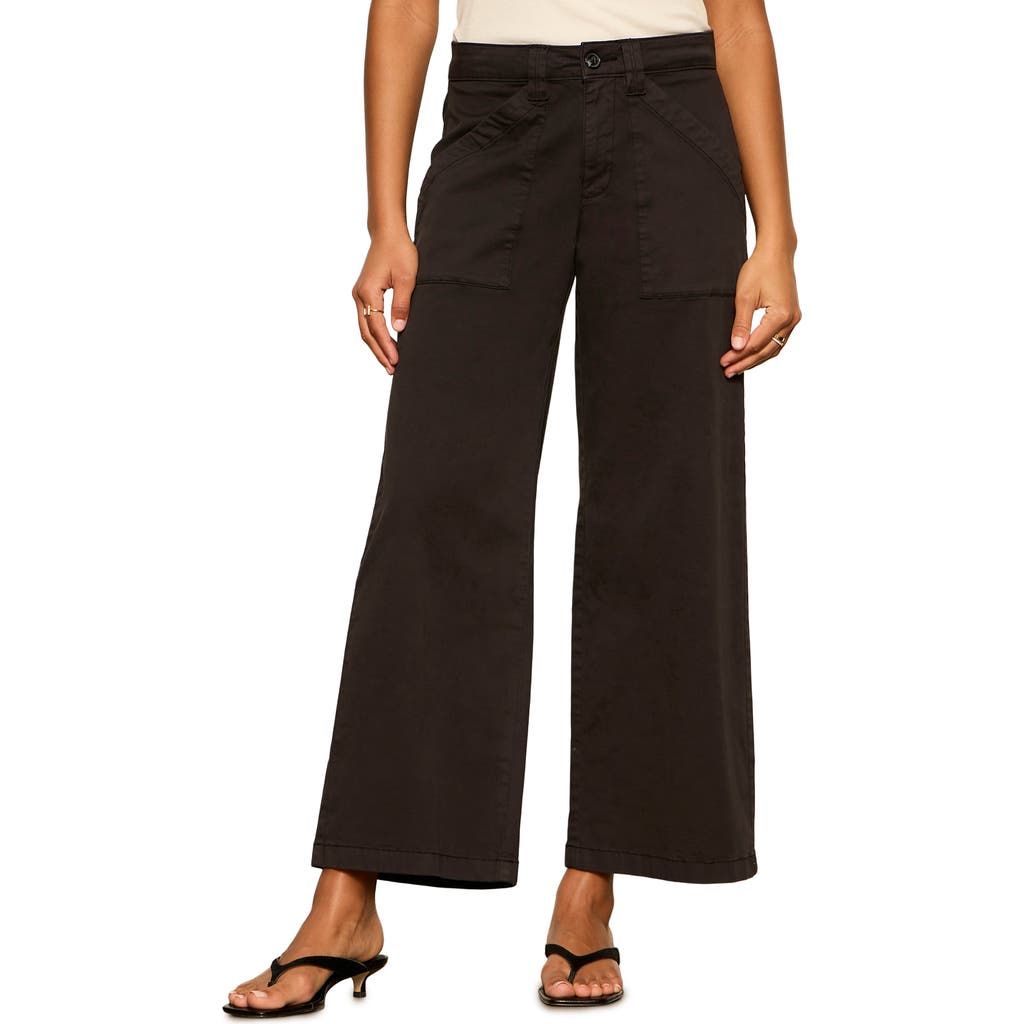 Sanctuary Sanctuary Idol Stretch Twill Wide Leg Ankle Pants