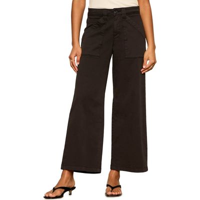 Sanctuary Sanctuary Idol Stretch Twill Wide Leg Ankle Pants