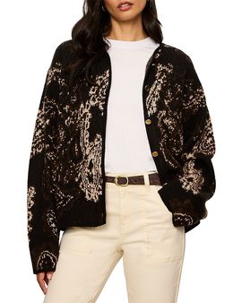 Sanctuary Sanctuary Jacquard Knit Collarless Jacket