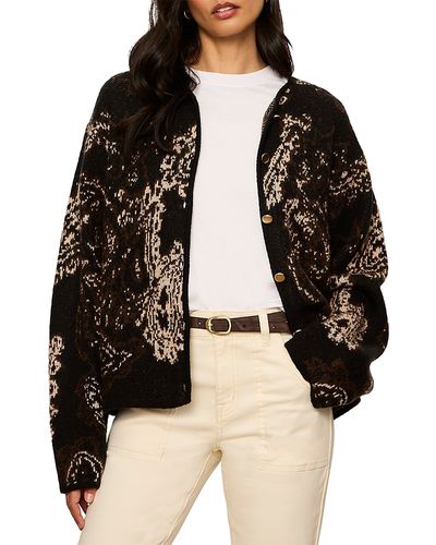 Sanctuary Sanctuary Jacquard Knit Collarless Jacket