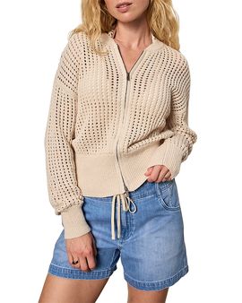 Sanctuary Sanctuary Laguna Openwork Bomber Sweater