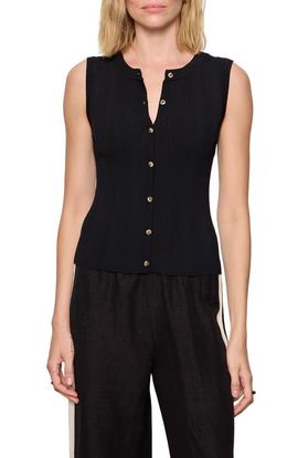 Sanctuary Sanctuary Manhattan Rib Knit Button-Up Sweater Tank