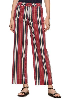 Sanctuary Sanctuary Mariner Wide Leg Stripe Ankle Pants