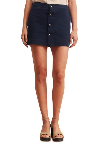 Sanctuary Sanctuary Mila Button Front Cotton Miniskirt