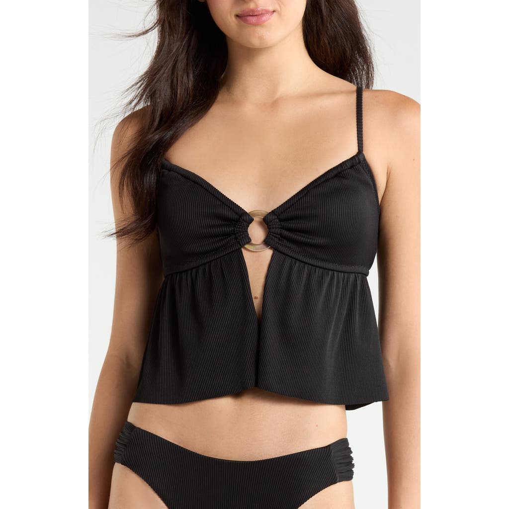 Sanctuary Sanctuary O-Ring Rib Tankini Top