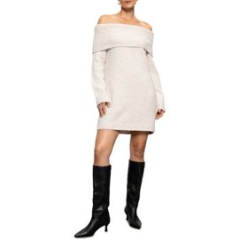 Sanctuary Sanctuary Off the Shoulder Long Sleeve Sweater Dress