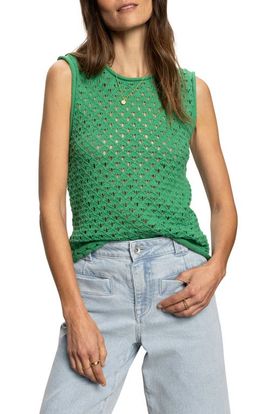 Sanctuary Sanctuary Open Stitch Sleeveless Cotton Sweater
