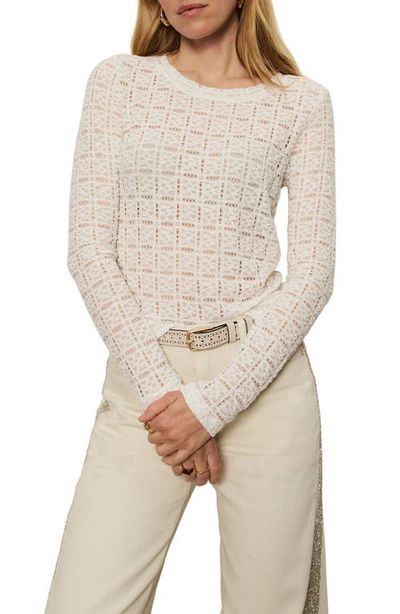 Sanctuary Sanctuary Perfect Long Sleeve Puckered Lace T-Shirt