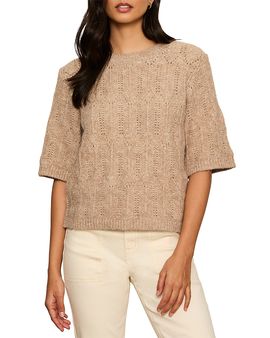 Sanctuary Sanctuary Pointelle Knit Sweater Tee