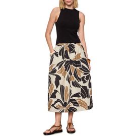 Sanctuary Sanctuary Sandbar Mixed Media Floral Print Midi Dress