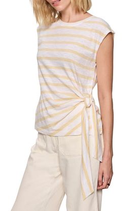 Sanctuary Sanctuary Side Tie Organic Cotton Blend T-Shirt