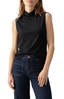 Sanctuary Sanctuary Sleeveless Cowl Neck Mesh Top