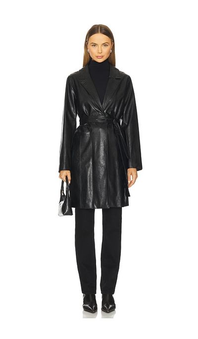Sanctuary Sanctuary Vegan Leather Coat