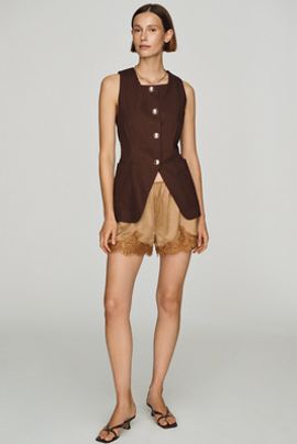 Sanctuary Satin Lace Shorts