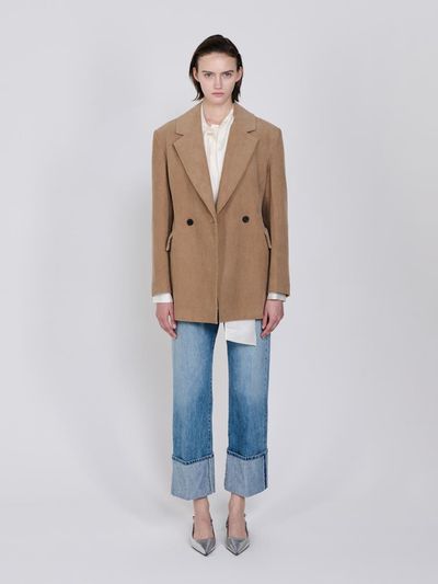 SANDBEIGE Cotton Corduroy Relaxed Fit Jacket
