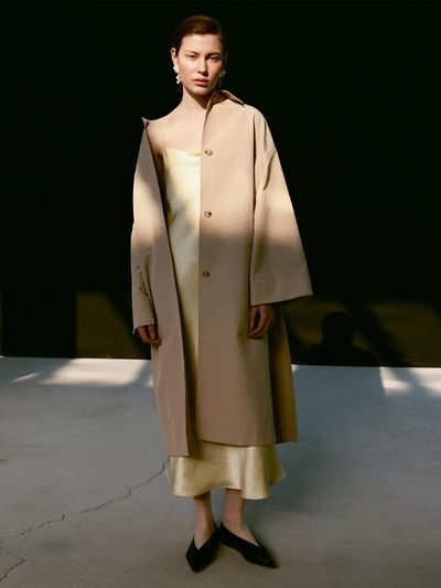 SANDBEIGE Relaxed Fit Polyester Cotton Jumper