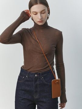 SANDBEIGE Sandy Leather Pouch Clutch Bag