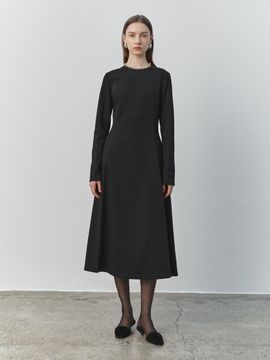 SANDBEIGE Textured Jersey Minimalist Dress